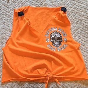 Orange Graphic Women's Top